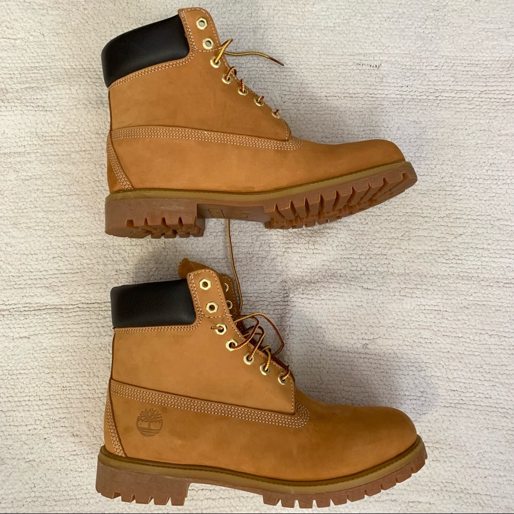 Timberland 6” premium wheat nubuck boots 10.5